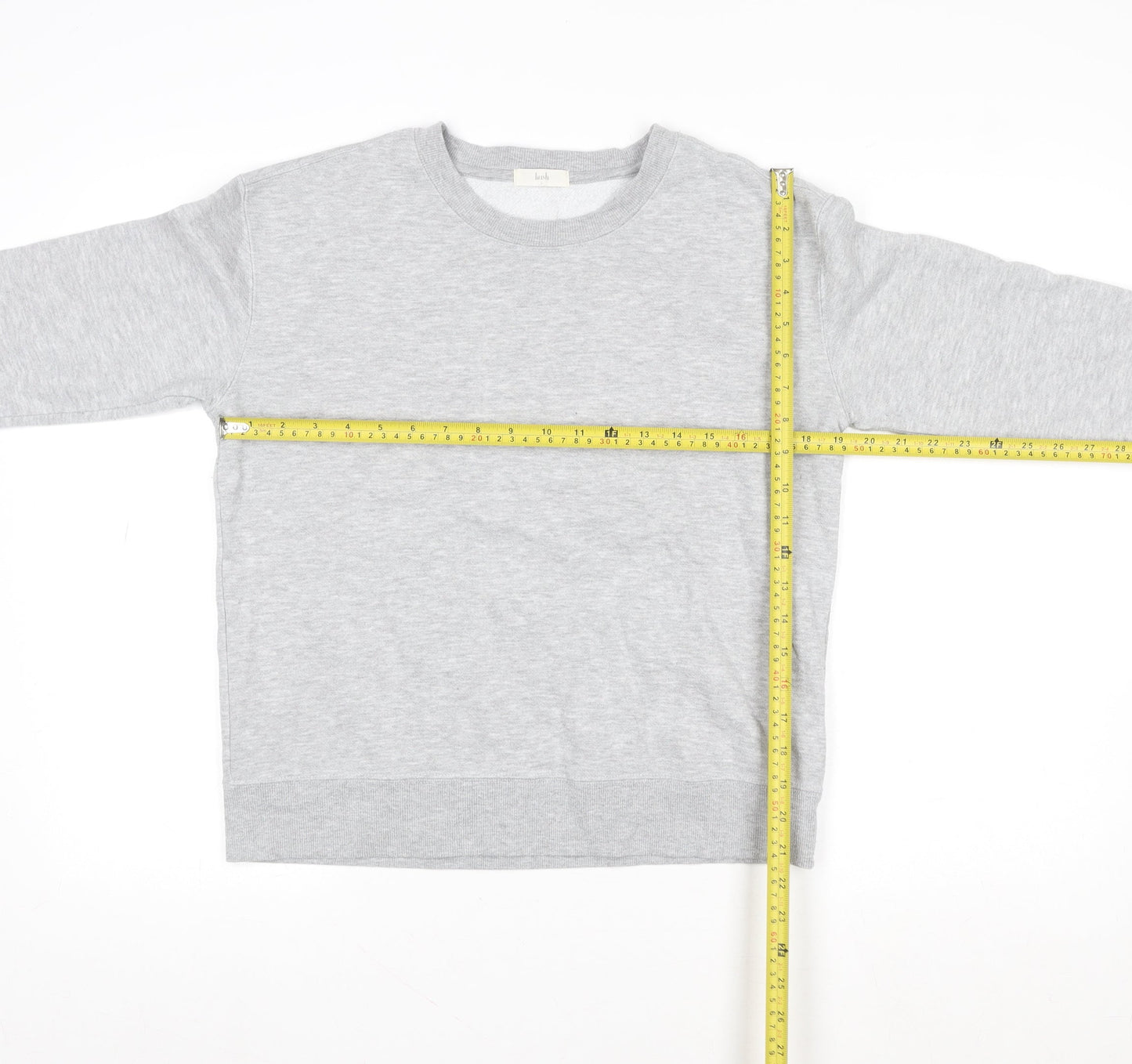 Baukjen Women Grey Small Pullover Sweatshirt 60% Cotton 40% Polyester