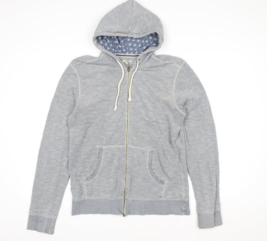 Next Women’s Grey Cotton Hooded Zip Jacket Size M