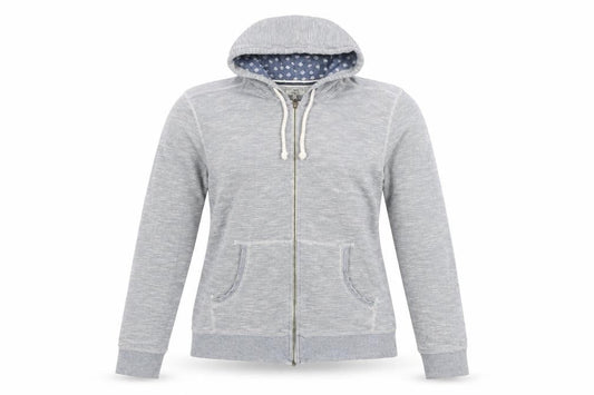 Next Women’s Grey Cotton Hooded Zip Jacket Size M