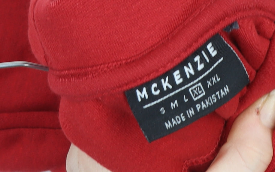 McKenzie Women's Red Pullover Hoodie Size XL Cotton Blend