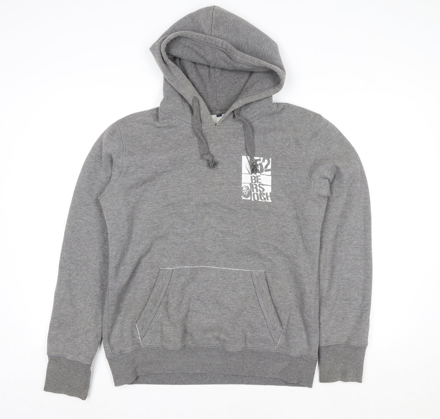 Sohosail Womens Grey Pullover Hoodie Size 14 Graphic Print Casual