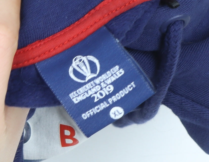 Men’s Blue Cricket World Cup 2019 England & Wales XL Pullover Hoodie