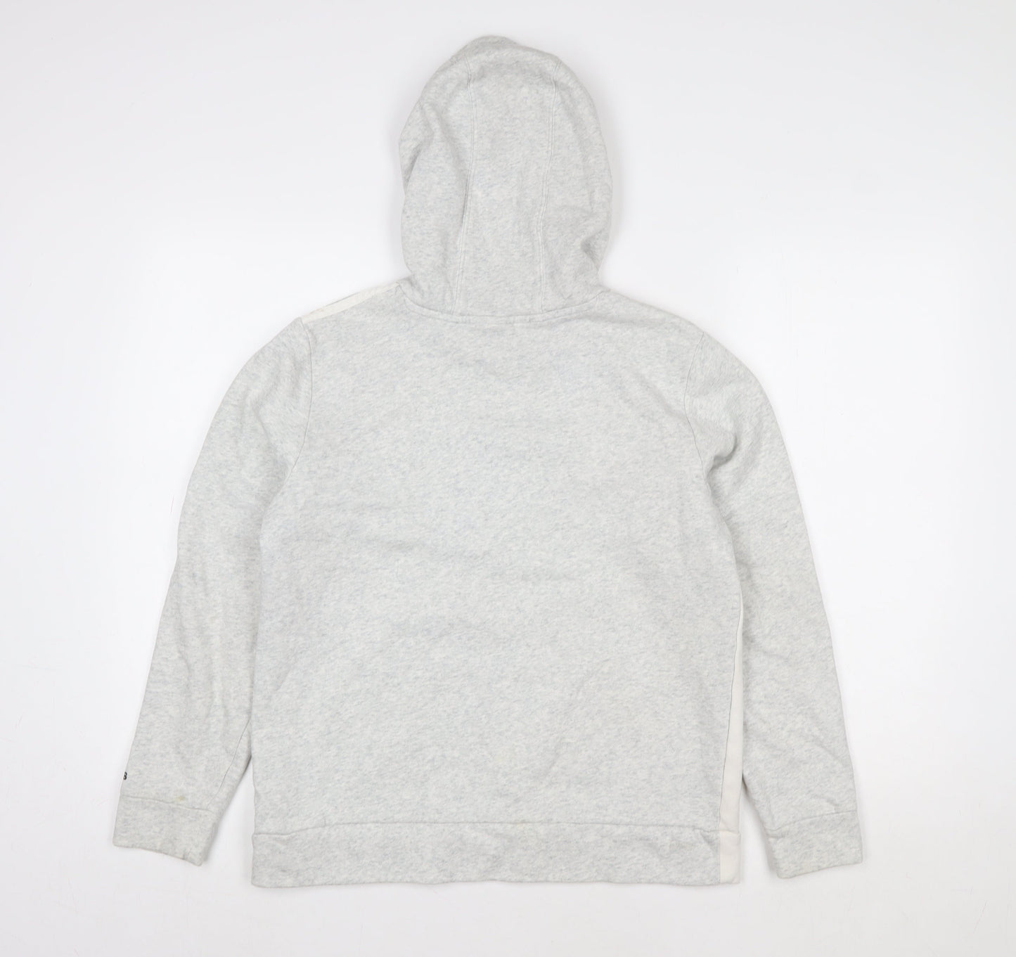 Adidas Girls Grey Pullover Hoodie 14 Years Logo Sportswear Sweatshirt