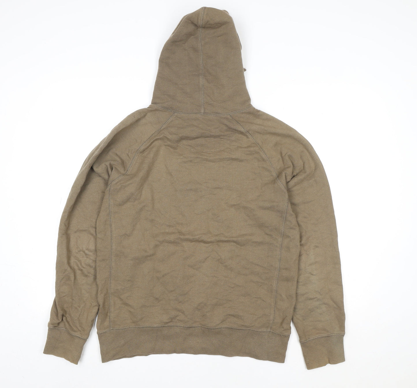 Cust_om Brand Men's Brown Pullover Hoodie M Retro Graphic Print
