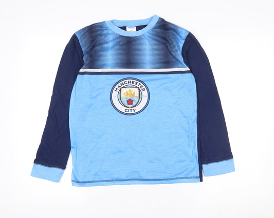 Character World Boys Blue Manchester City Long Sleeve T-Shirt 11-12 Years