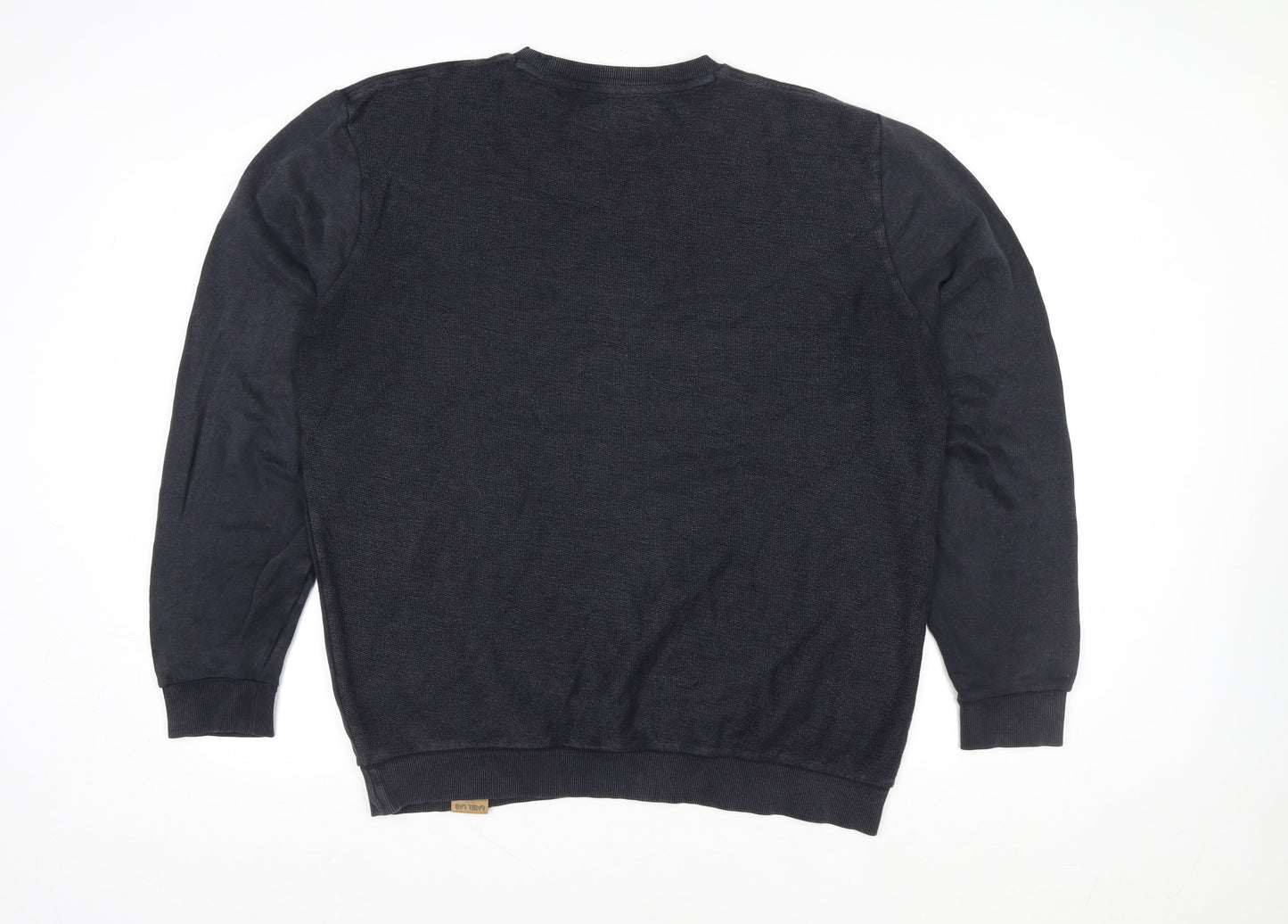 Label Lab Men's Black XL Crew Neck Cotton Pullover Sweatshirt