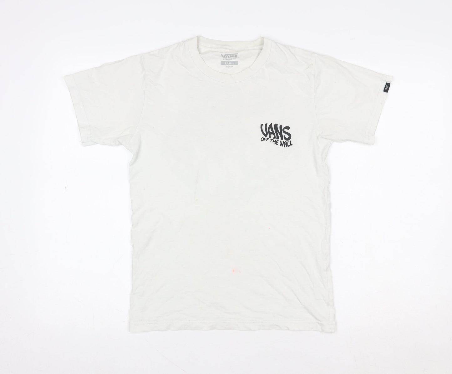Vans Women's White Classic Fit Graphic T-Shirt XS