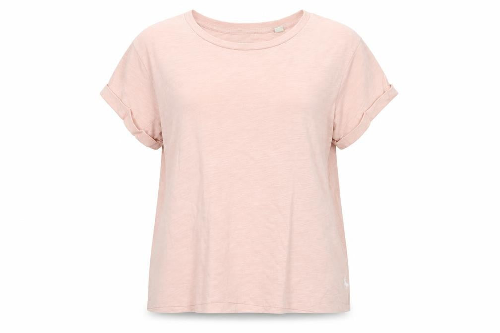 Jack Wills Womens Pink Basic Crew Neck Short Sleeve T-Shirt Size 12