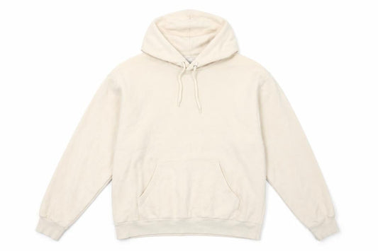 Monki Women Beige Pullover Hoodie Small Cotton Blend Casual
