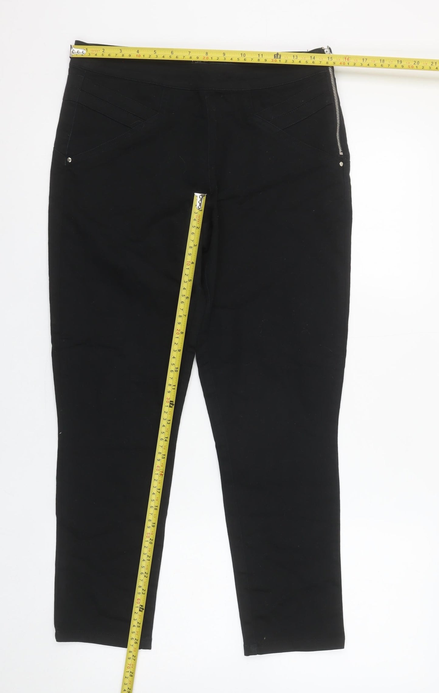 Wallis Womens Black Size 10 Slim Fit Stretch Jeggings