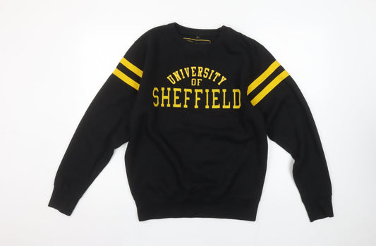 The University of Sheffield Black Yellow Womens S Sweatshirt