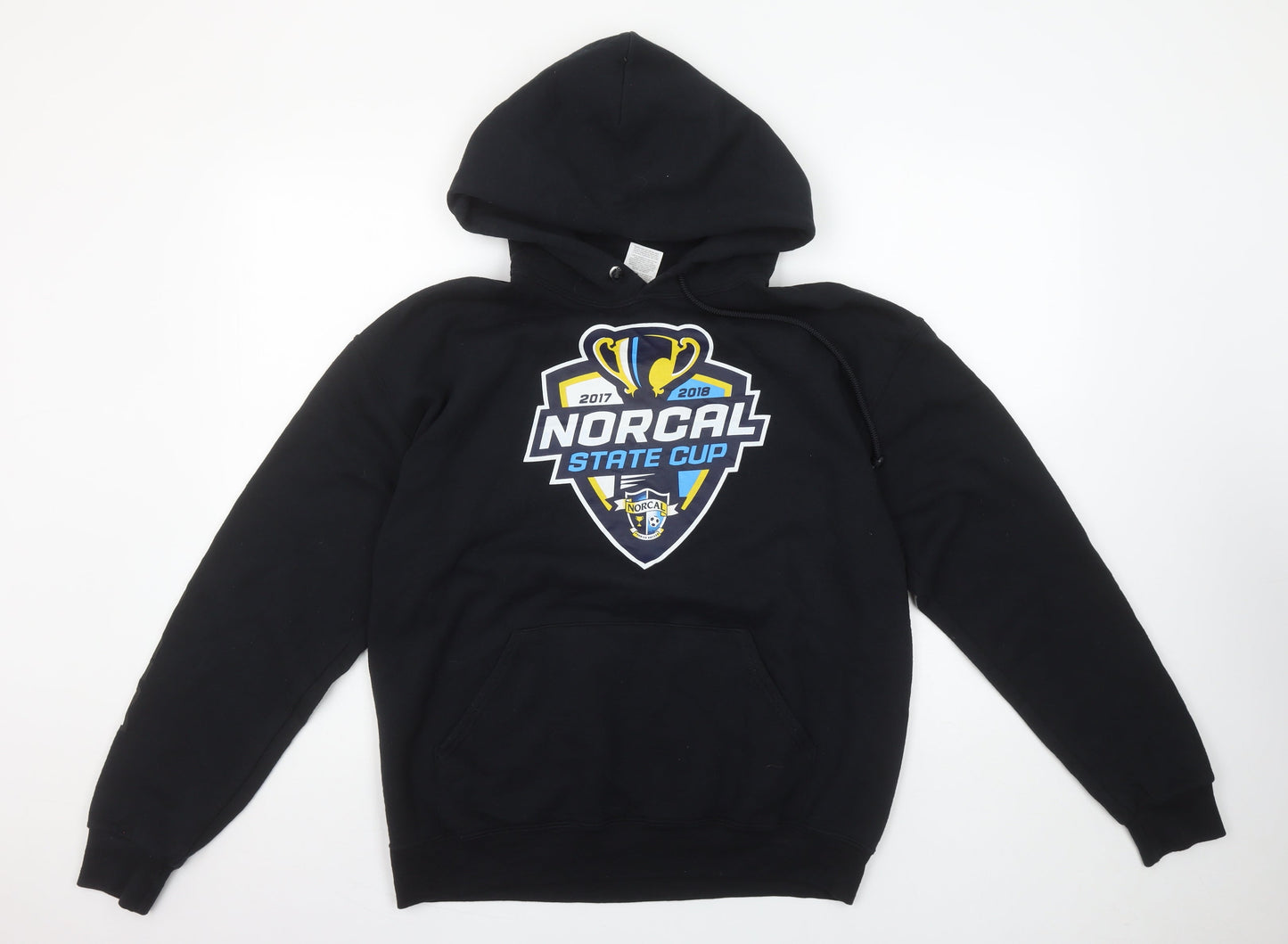 Jerzees Men's Black Pullover Hoodie M NorCal State Cup Graphic