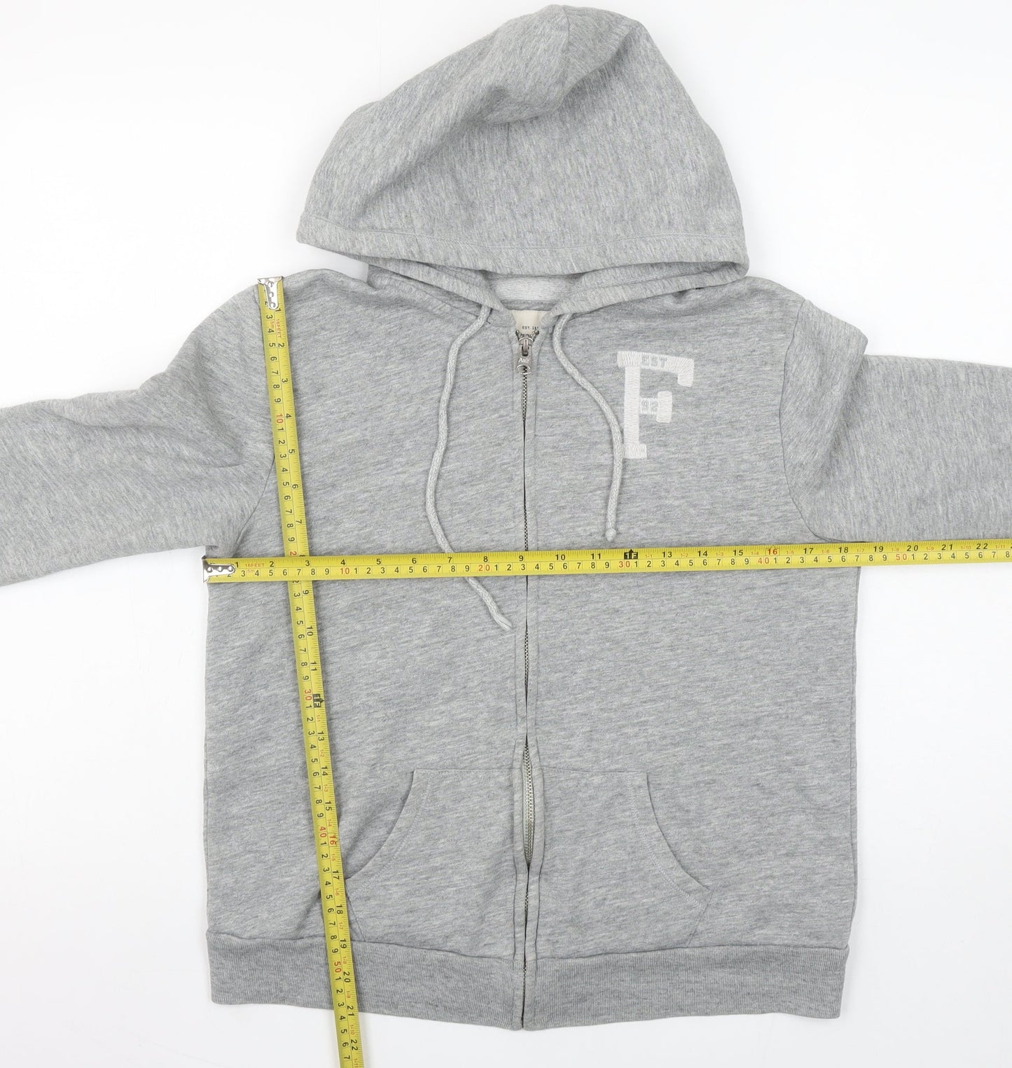 Abercrombie & Fitch Womens Grey Full Zip Hoodie M