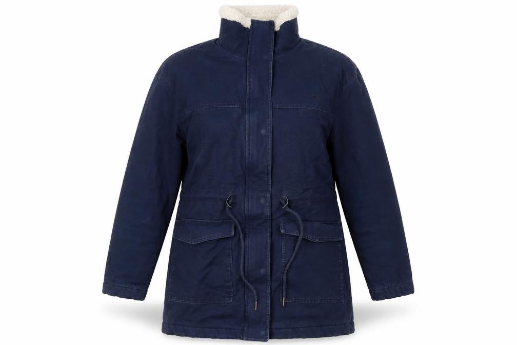 Marks & Spencer Per Una Women’s Blue Hooded Parka Coat Size 10