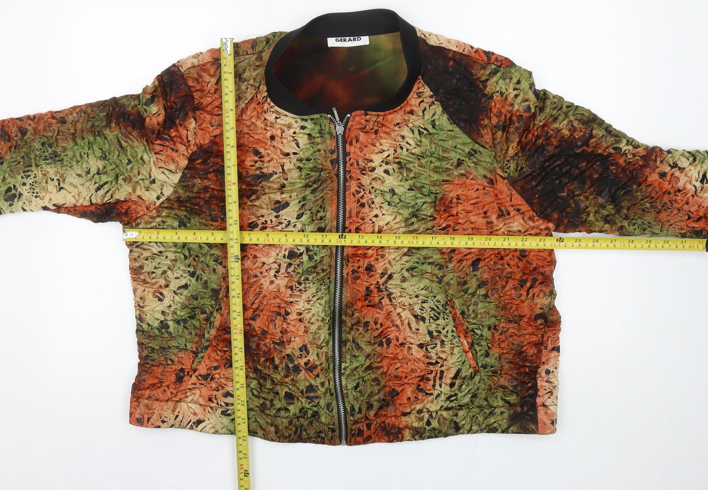 Gerard Women Multicoloured Size 22 Long Sleeve Zip Blouse