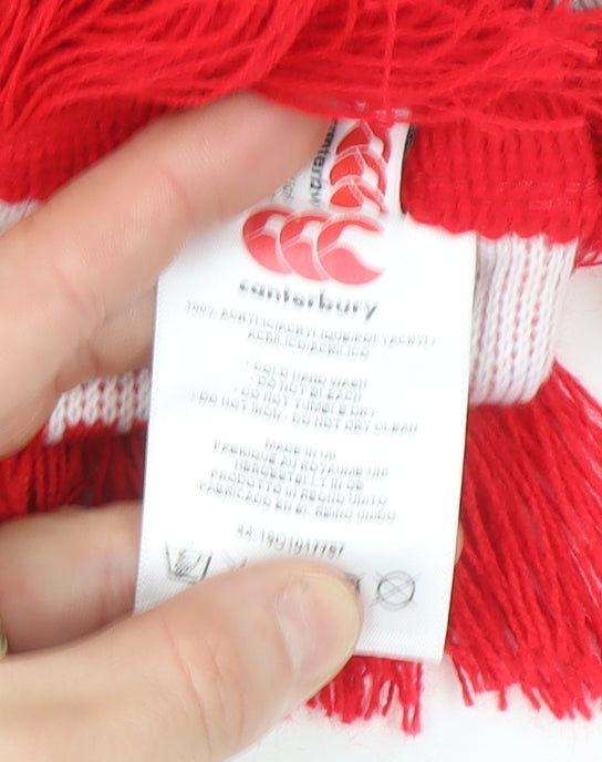 Canterbury Men's Red & White England Rugby Acrylic Scarf