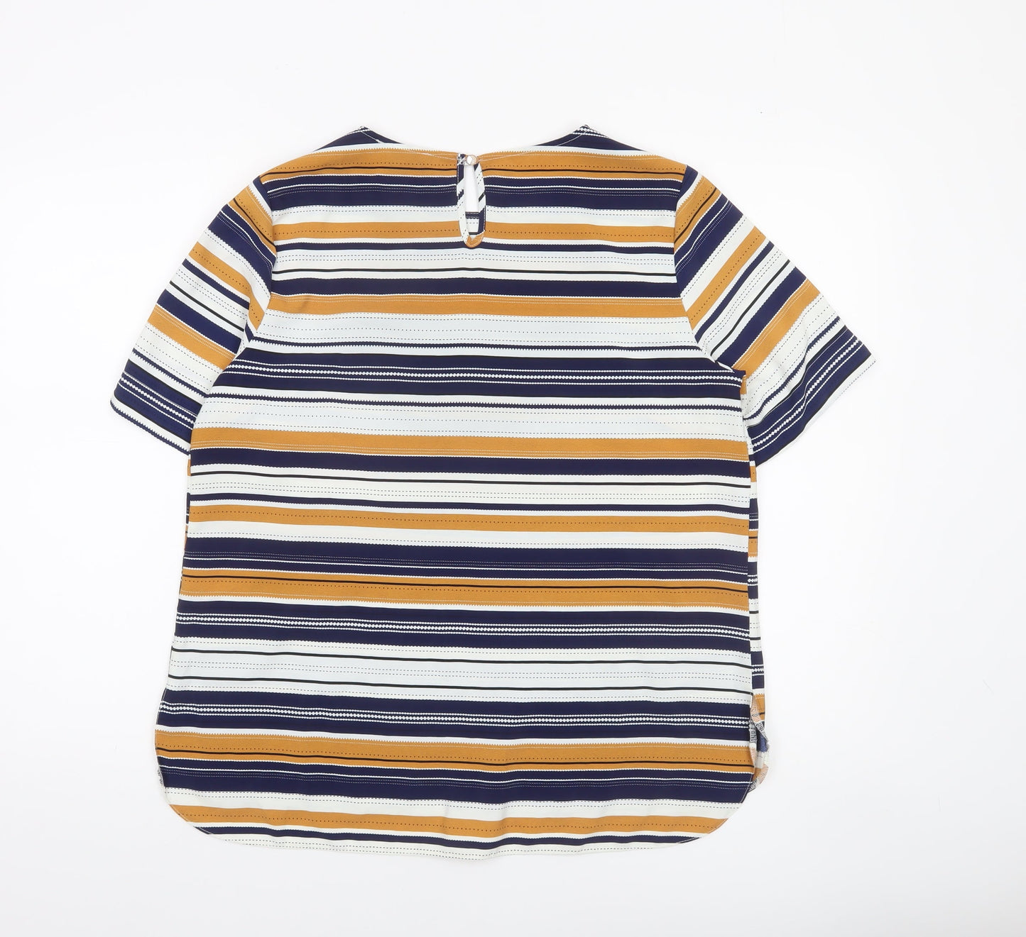 Primark Women’s Multicoloured Striped Jersey T-Shirt Size 14