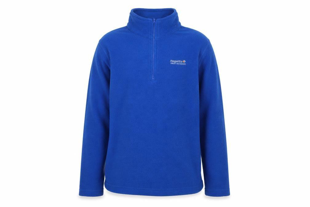 Regatta Boys Blue Fleece Pullover Sweatshirt 14 Years 1/4 Zip Outdoor