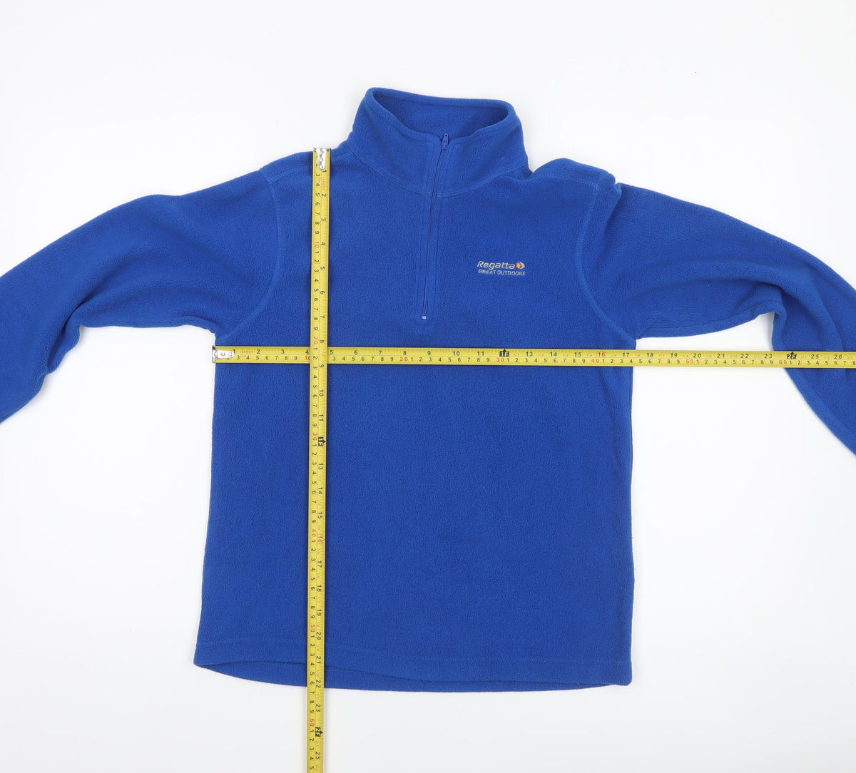 Regatta Boys Blue Fleece Pullover Sweatshirt 14 Years 1/4 Zip Outdoor