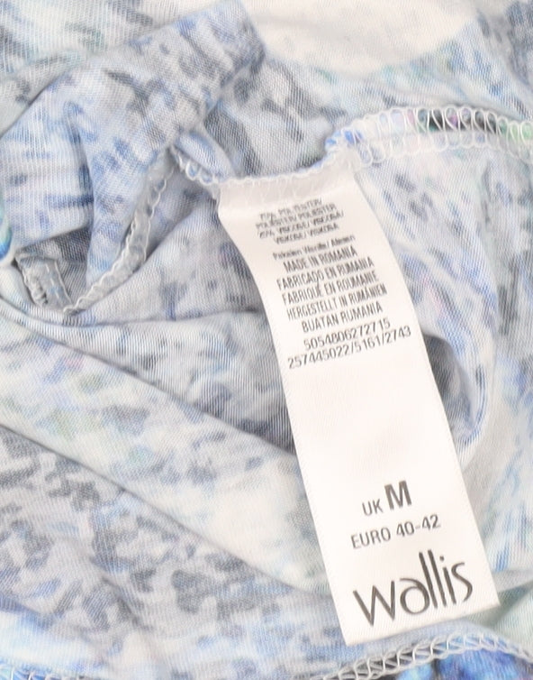 Wallis Women’s Multicoloured Tropical Knot Front Cropped T-Shirt Size M