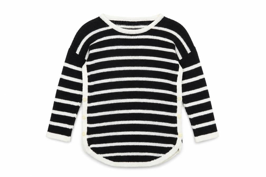 Next Women’s Black & White Striped Knit Jumper Size 10