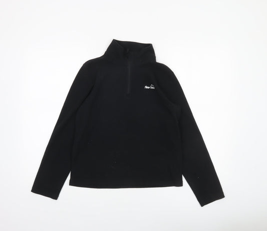 Peter Storm Boys Black Fleece 1/4 Zip Sweatshirt 11-12 Years Outdoor Wear