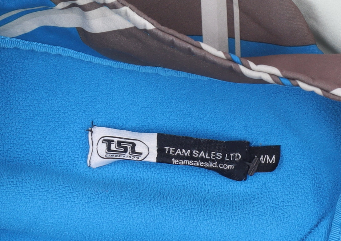 Team Sales Ltd Men's Blue Argyle Softshell Jacket Size M Windproof