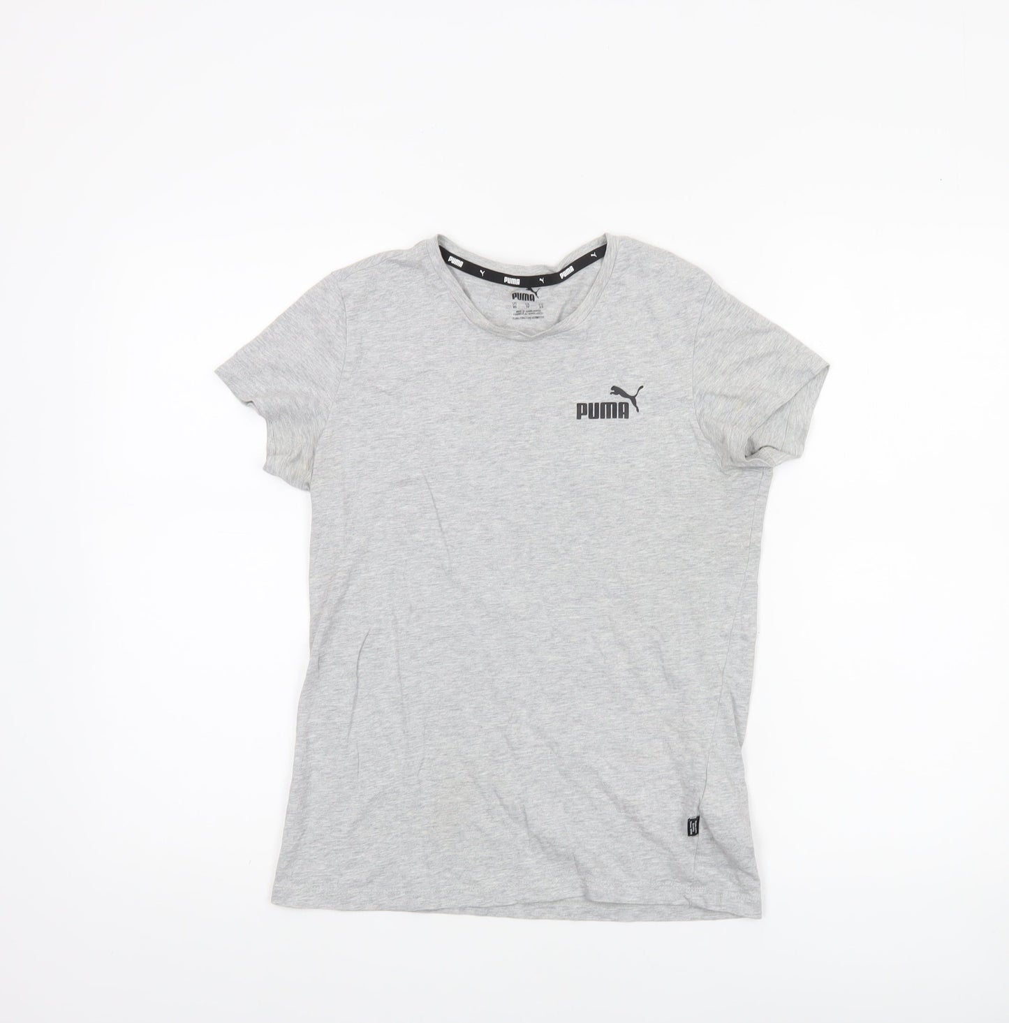 Puma Women's Grey XS Classic Crew Neck Short Sleeve T-Shirt