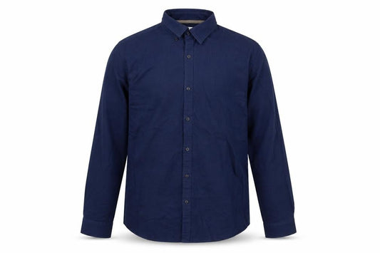 Zara Men Blue Slim Fit Long Sleeve Cotton Button-Up Shirt L