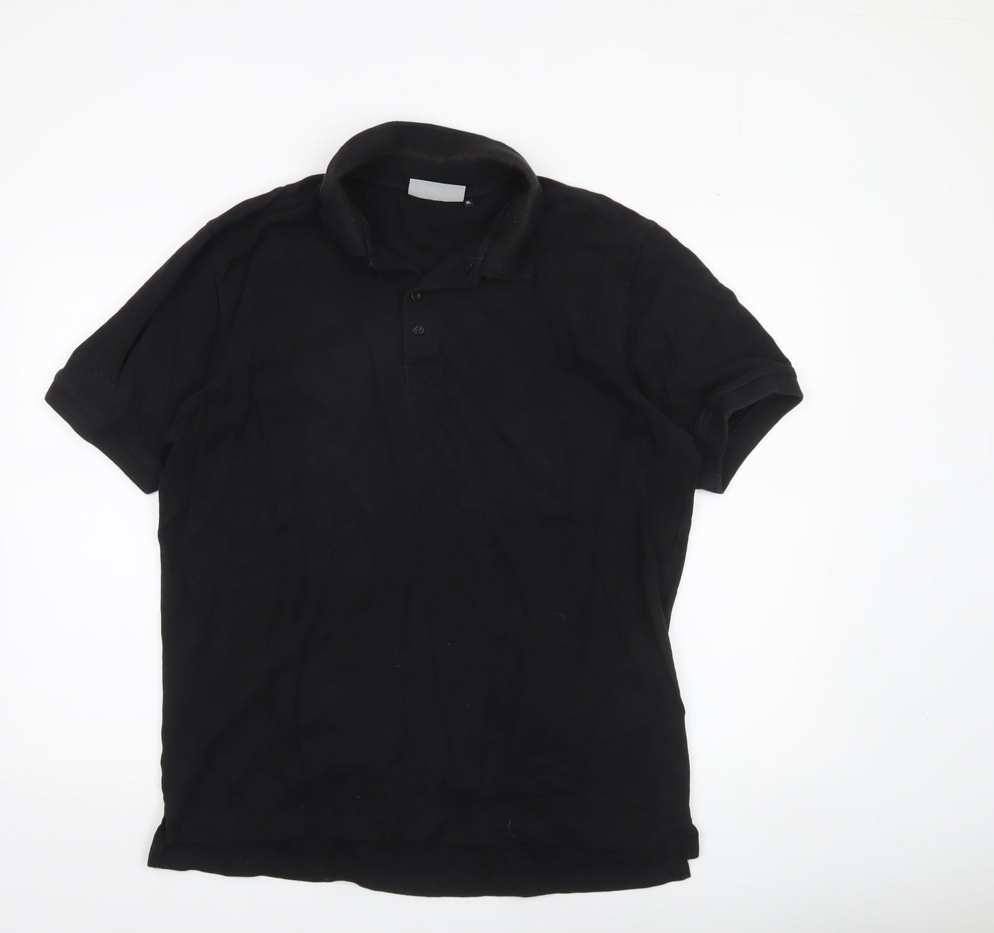 Glenmuir 1891 Men's Black Cotton Polo Shirt XL Regular Fit