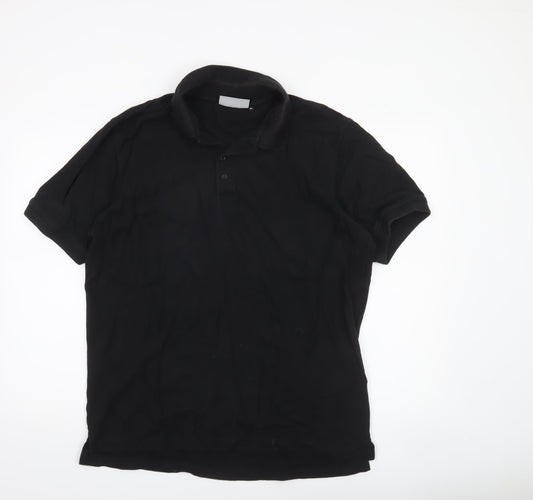 Glenmuir 1891 Men's Black Cotton Polo Shirt XL Regular Fit