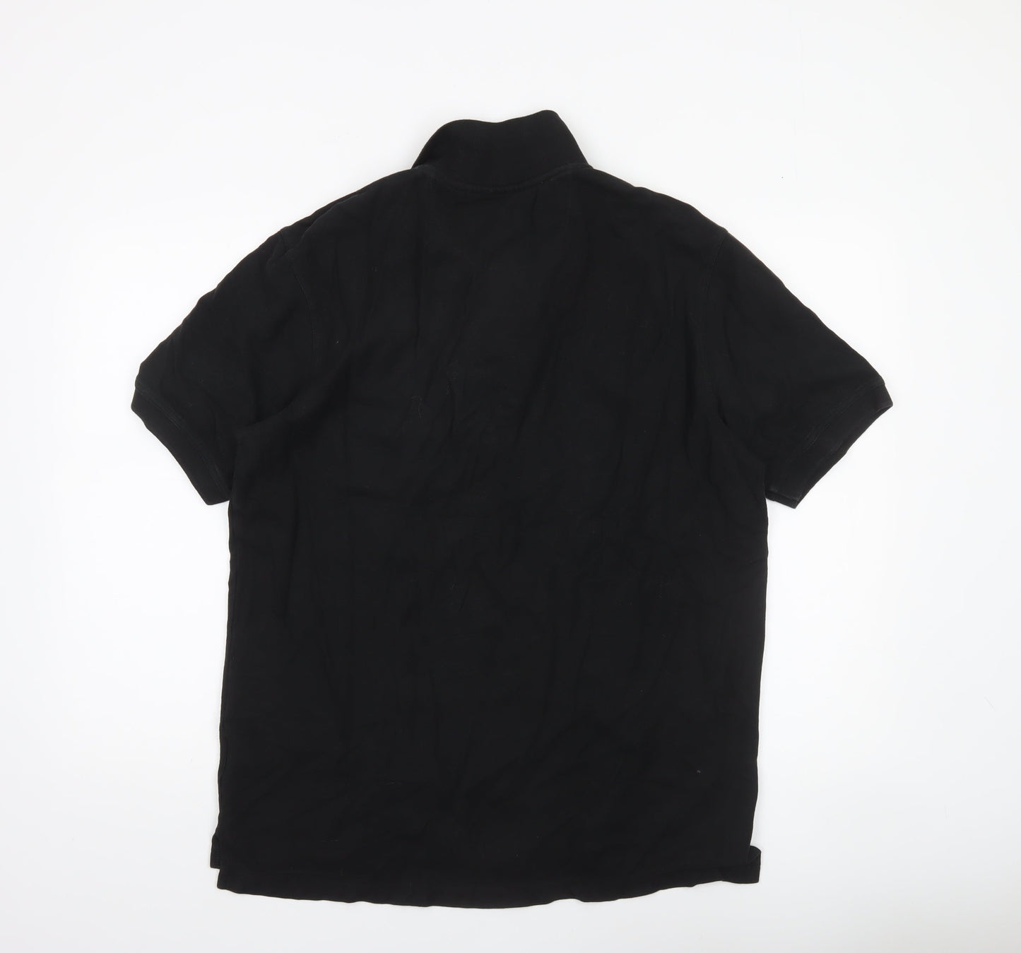 Glenmuir 1891 Men's Black Cotton Polo Shirt XL Regular Fit