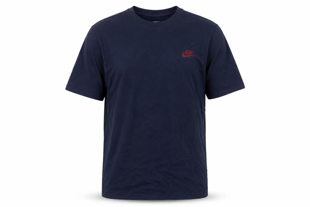 Nike Men's Blue Athletic Fit Cotton Crew Neck T-Shirt M