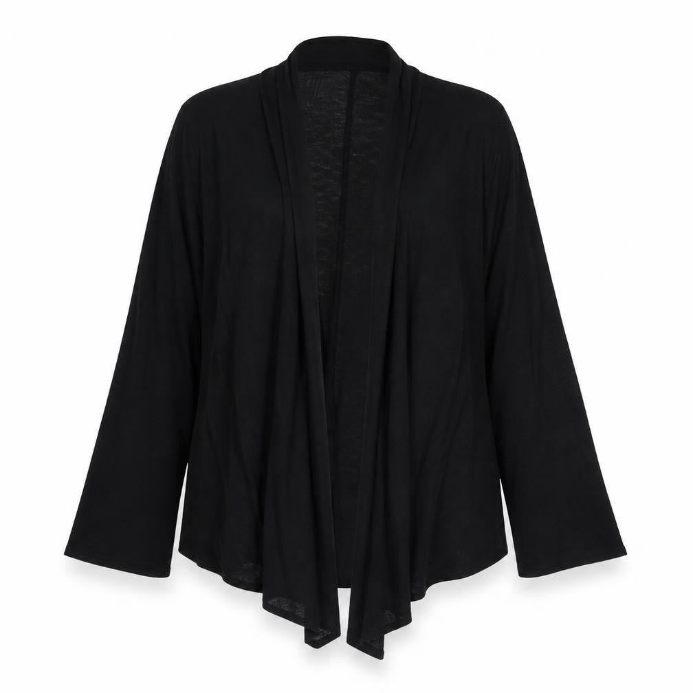 Next Womens Black Long Sleeve Wrap Viscose Blouse UK 14