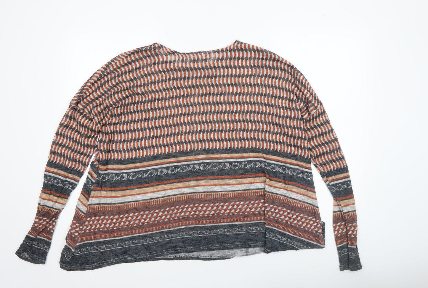 River Island Womens Multicoloured Geometric Tunic Top Size 10