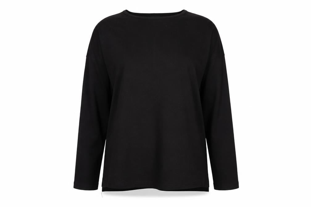 New Look Women Black Pullover Jumper M Crew Neck Long Sleeve Knit