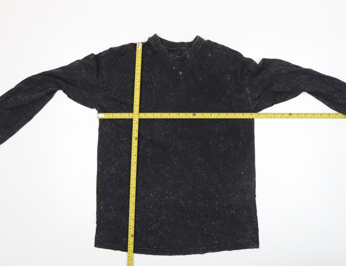 Monki Women's Black XS Long Sleeve Basic Cotton T-Shirt