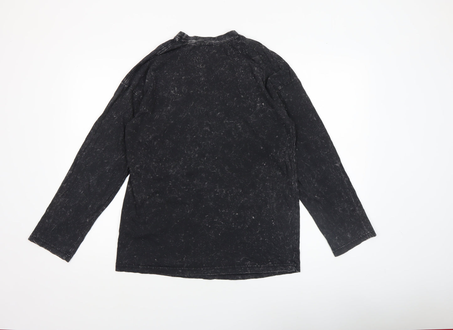 Monki Women's Black XS Long Sleeve Basic Cotton T-Shirt