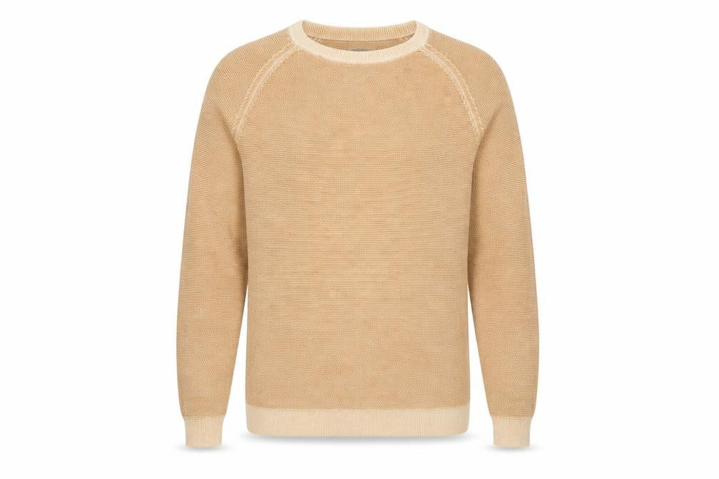 Next Men’s Beige Cotton Crew Neck Jumper Size M Regular Fit