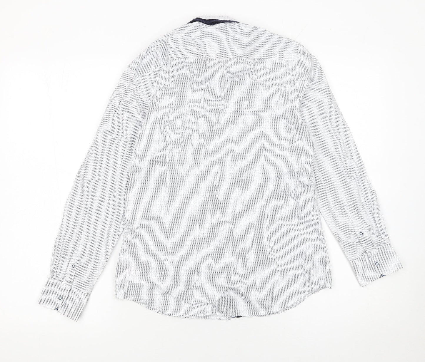 Diesel Boys White Button-Up Long Sleeve Cotton Shirt 11-12 Years