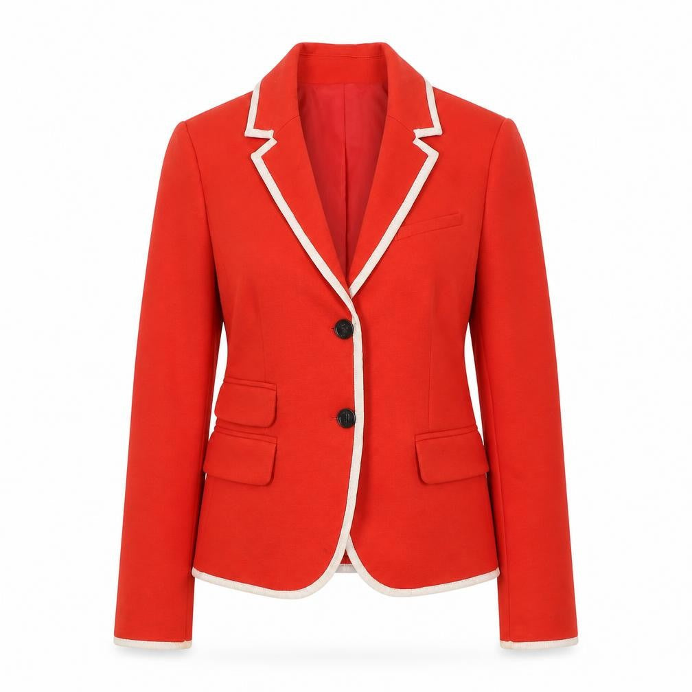 Gap Women Red Modern Blazer UK 4 Single-Breasted Tailored Jacket