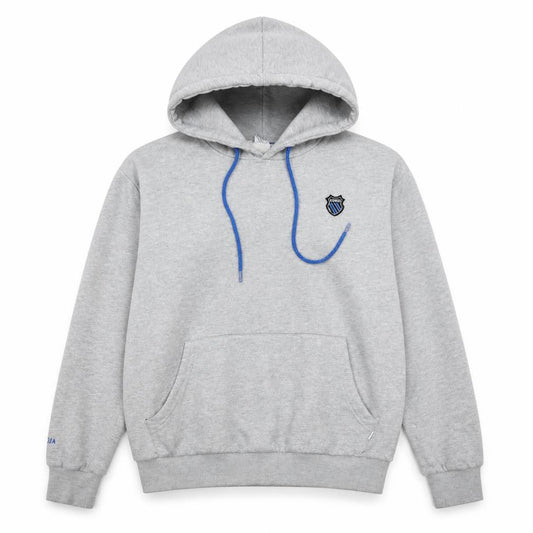 K-Swiss Women's Grey Pullover Hoodie Size S Cotton Blend Sweatshirt