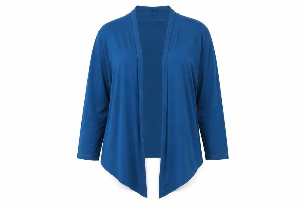 Marks & Spencer Women's Blue Size 10 Open Front Jersey Cardigan