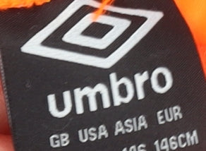 Umbro Boys Green Athletic Shorts Size 146cm Polyester Activewear