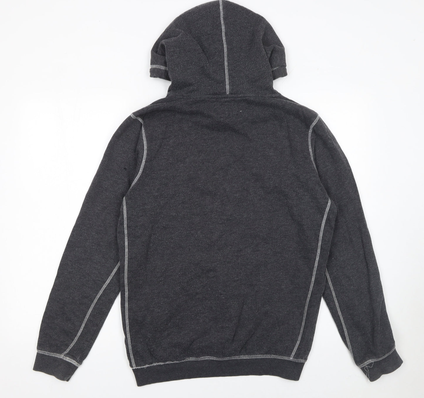Tom Tailor Men’s Grey Pullover Hoodie Size M Cotton Blend