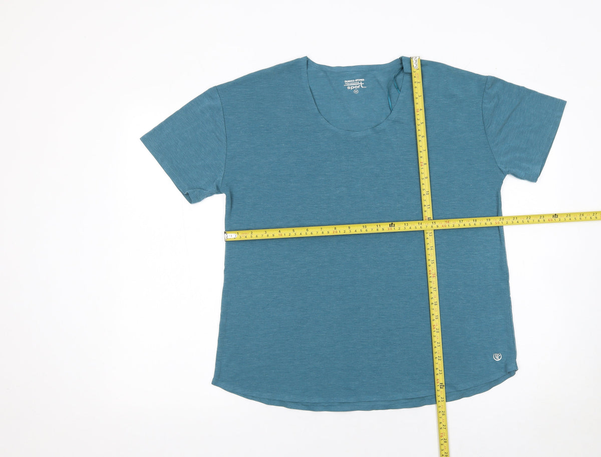 Dunnes Womens Blue Performance Sport T-Shirt Size M