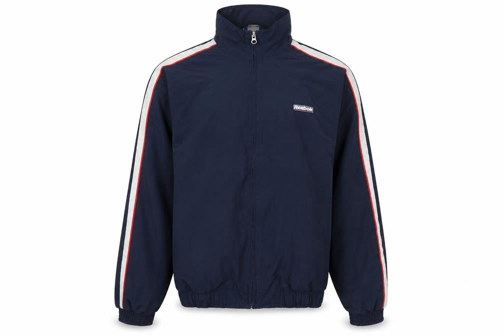 Reebok Boys Blue XL Track Jacket Retro Sports Zip Up Activewear