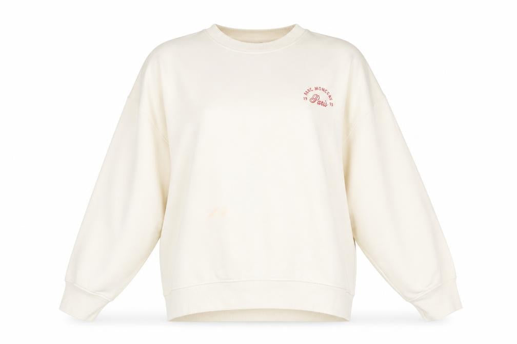 Next Women’s Beige Springtime Paris Pullover Sweatshirt L Cotton Blend