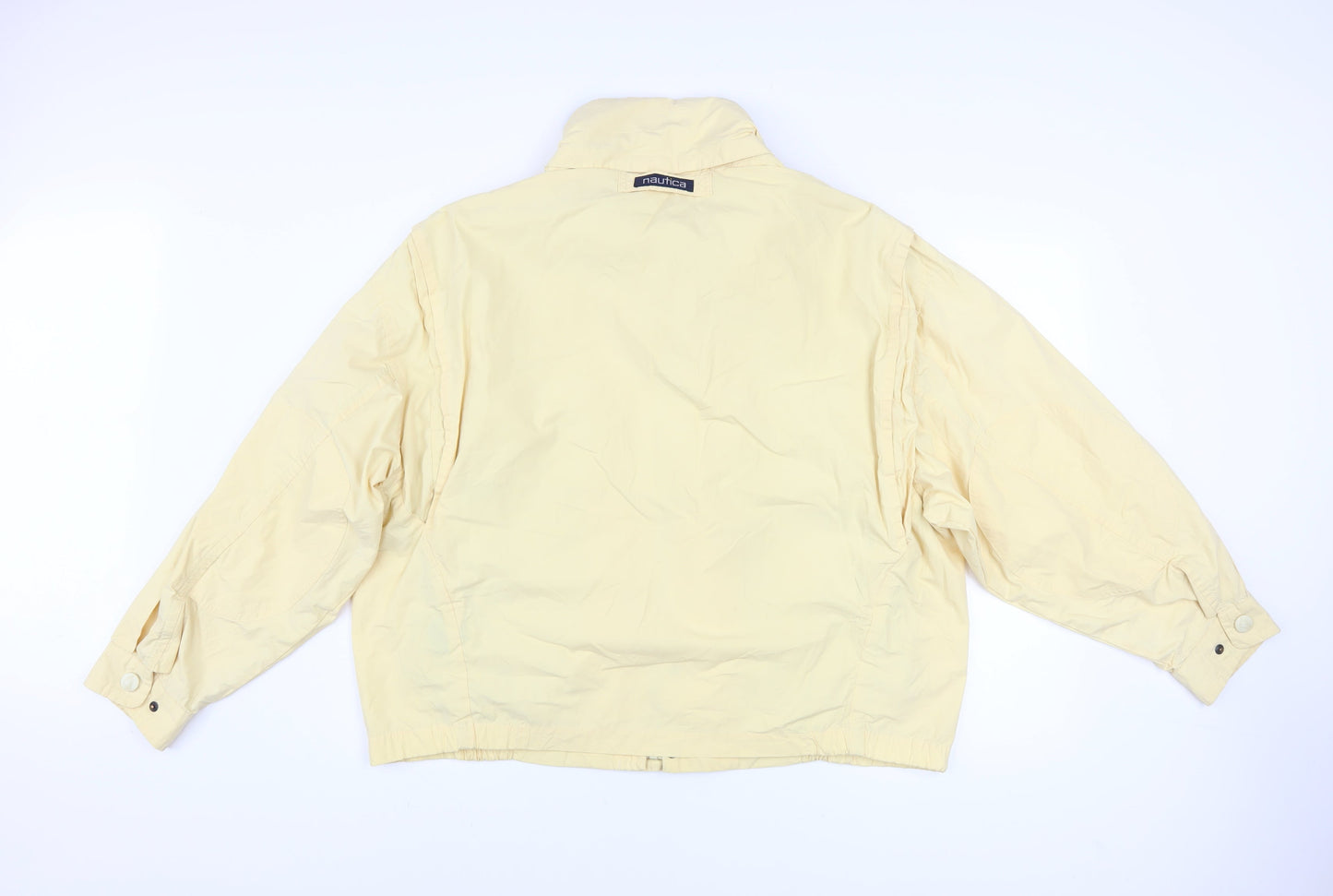 Nautica Women's Yellow Cotton Blend Windbreaker Jacket M