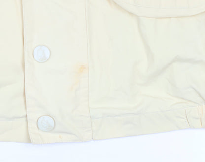 Nautica Women's Yellow Cotton Blend Windbreaker Jacket M